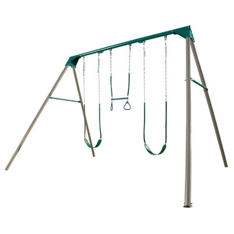 lifetime heavy duty metal swing set|lifetime swing set balancoire columpio.